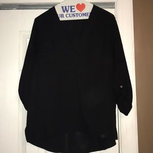 Express black 3/4 sleeve shirt